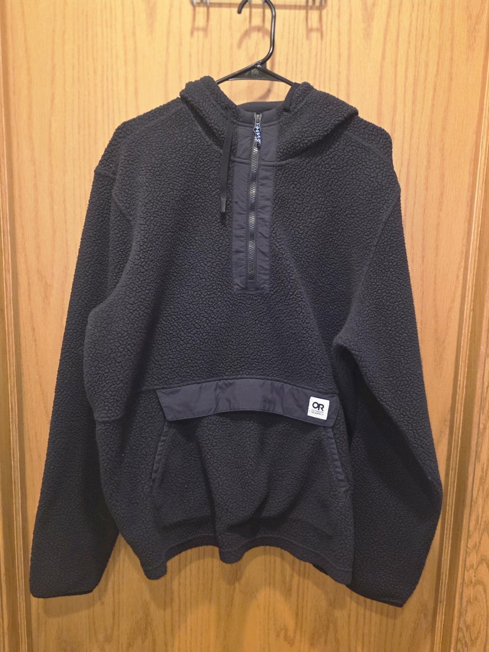 Outdoor Research Men's Black Fleece Hooded Pullover